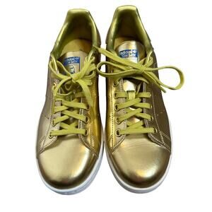 Adidas X Stan Smith Gold Sneakers Unisex Men's Size 6.5 Women's Size 8